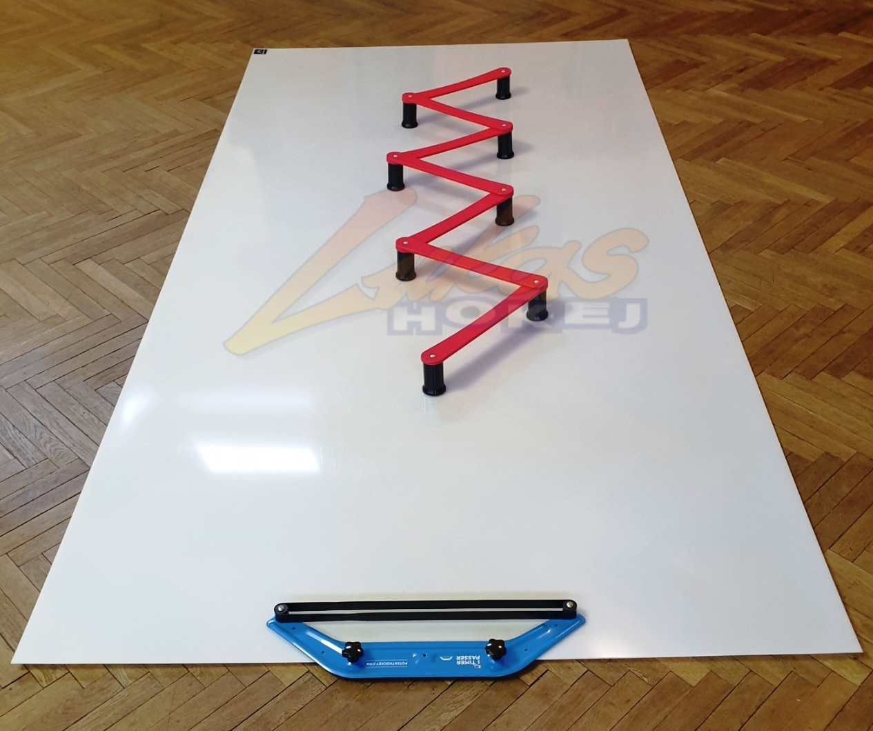 Střelecká deska Winnwell Shooting Pad Extreme 3mm + nahrávač Potent Hockey One Timer Passer + stickhandling Snake 7 Section